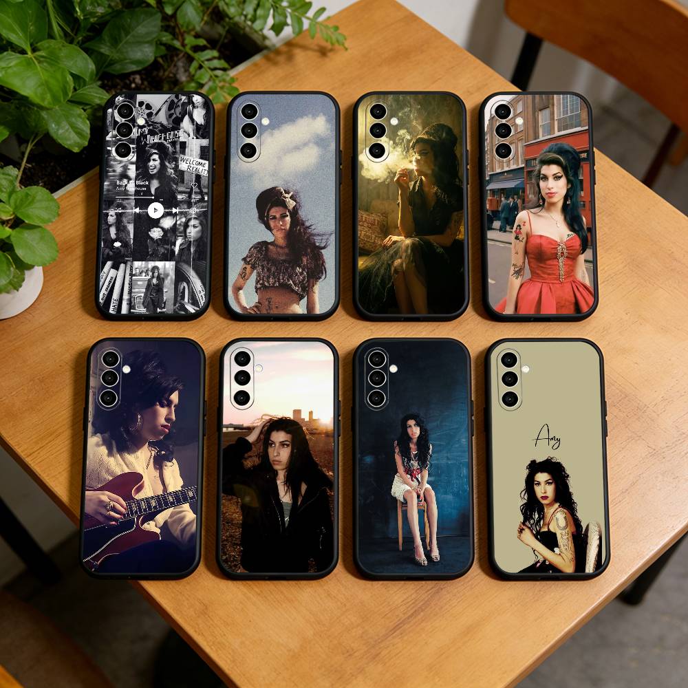 A-Amy W-Winehouse Phone Case Black Silicone Soft For Samsung Galaxy A73,A72,A71,A70,A53,A52,A51