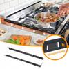 uxcell Stove Gap Aluminum Stove Gap Filler Heat Resistant Easy for Kitchen Inch 2-Pack Covers, Kit, & Cleaning, Countertops, 23.6 (0.2 Inch, Black)