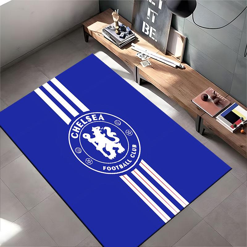 Chelsea FC Logo Blue Carpet suitable as a non-slip mat for the living room or bedroom sofa