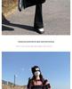 Women's High-Waisted Slimming Black Micro Flare Jeans with Raw Edge - Autumn 2024 Collection