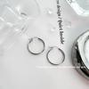 S925 Sterling Silver Timeless Classic Hoop Earrings for Women – Versatile, Simple, and Elegant Large Round Ear Jewelry