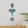 Designer-Wandbehang aus Holz mit Elefantenmotiv als Dekoration für Zuhause, Hamsa-Hand-Dekoration für das Wohnzimmer