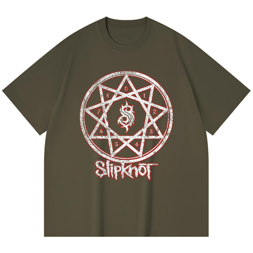 T-shirt Heavy Metal 100% Cotone 230 Gsm Stampa Band Rock Musica Popolare Unisex T-shirt Pesante in Cotone