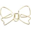 100pcs Cute Bow Metal Paperclips, Gold Bow Paper Clips for Office, School, Home Use with Box, for Bookmarks, Photo Clips, Memo Clips, Calendar