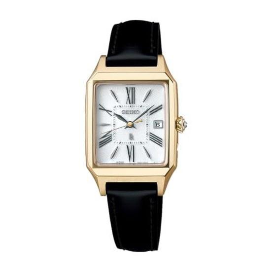 Seiko Watch LUKIA SSVW212 Ladies Wristwatch Made Japan Solar Radio-Controlled Date Calendar Equipped Grow Series Lady Gold Sapphire Glass Stainless 10