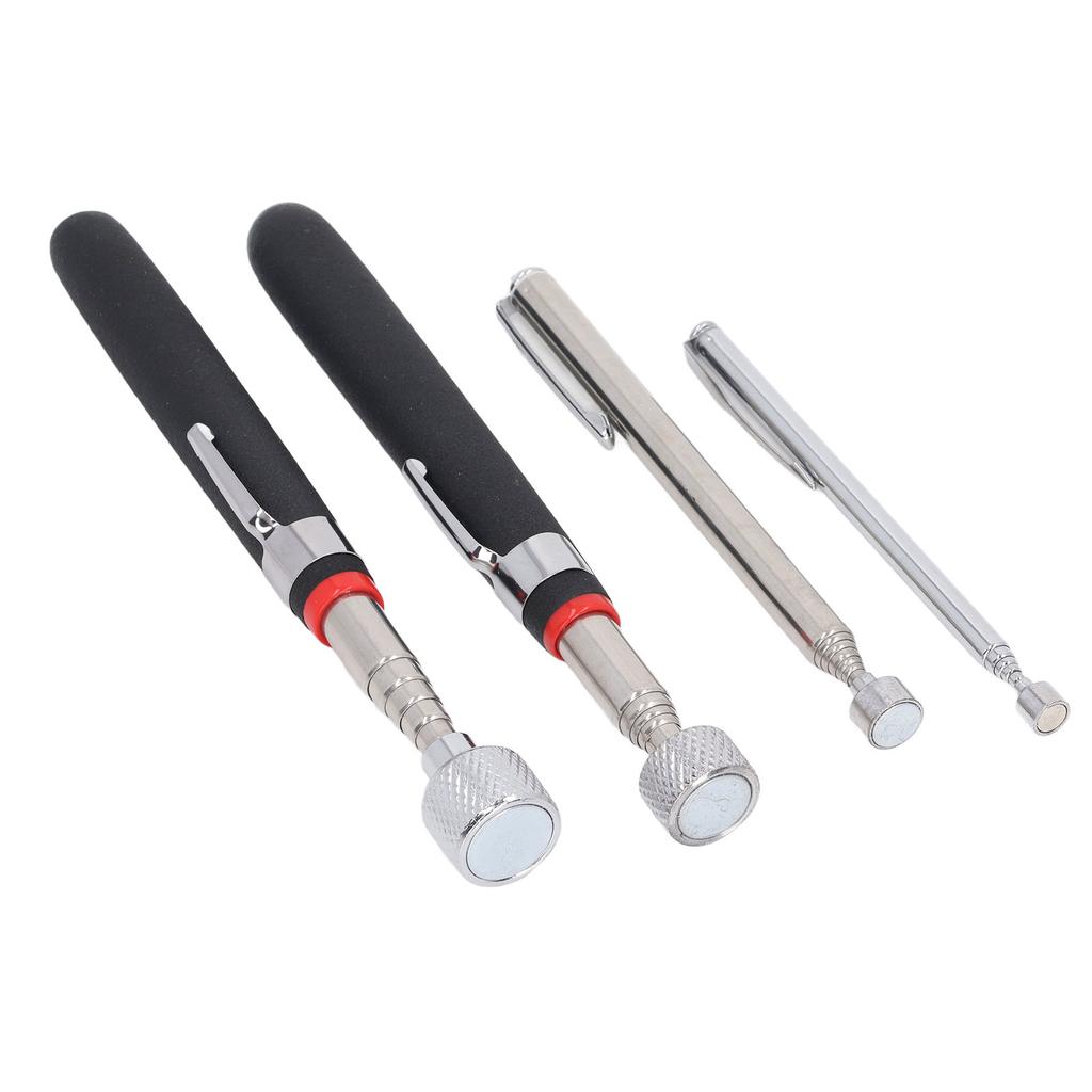 4 Pcs Magnetic Pickup Tool Set 1.5lb 3lb 10lb 15lb Strong Suction Shockproof Telescoping Magnetic Pick Up Stick