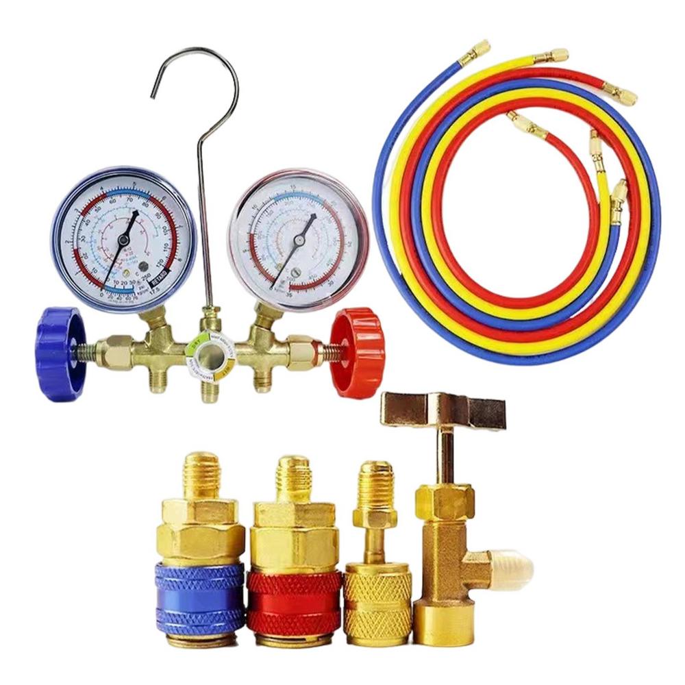 Manifold Gauge Set Professional AC Diagnostic Tool Portable Refrigerant Testing Device Air Conditioning Supplies For Home