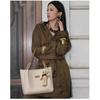 Love Sea Leather Shoulder Bag, Handbag, Women's Tote Bag, Large Capacity, Brown