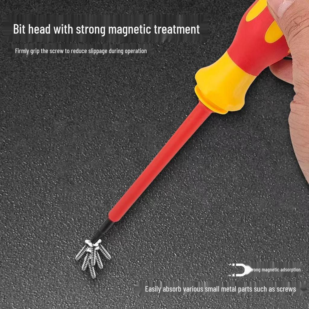 Electrician High-Voltage Resistant Screwdriver Set: Phillips & Flathead for Home Repair