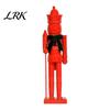 Decorative Wooden Soldier Statues Christmas Nutcracker Ornaments, Neutral Figures with Velvet Bow, DIY Festive Indoor Shop Display Ornaments Ornament