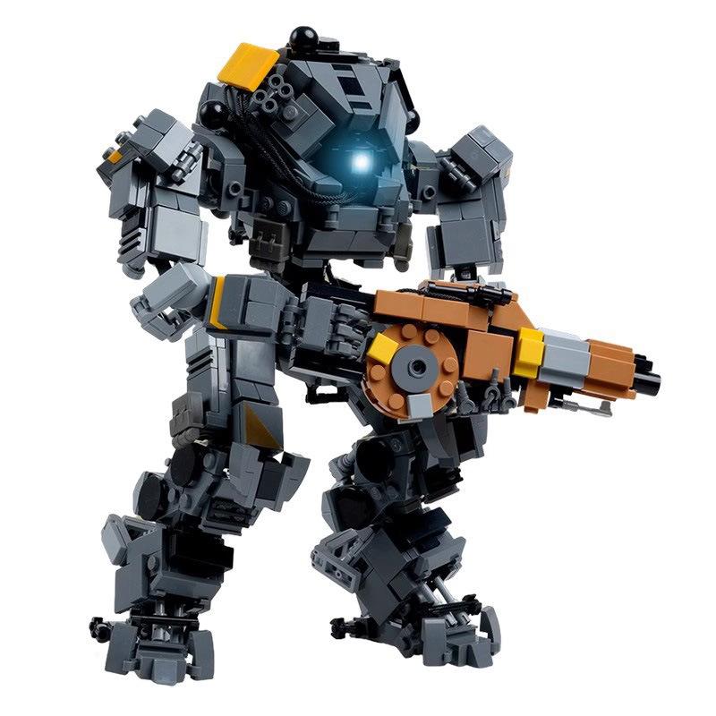 M Building Block Compatible Lego, Ionic Titan, Creative Children'S Building Block Monster Toy, Build Model Ornament