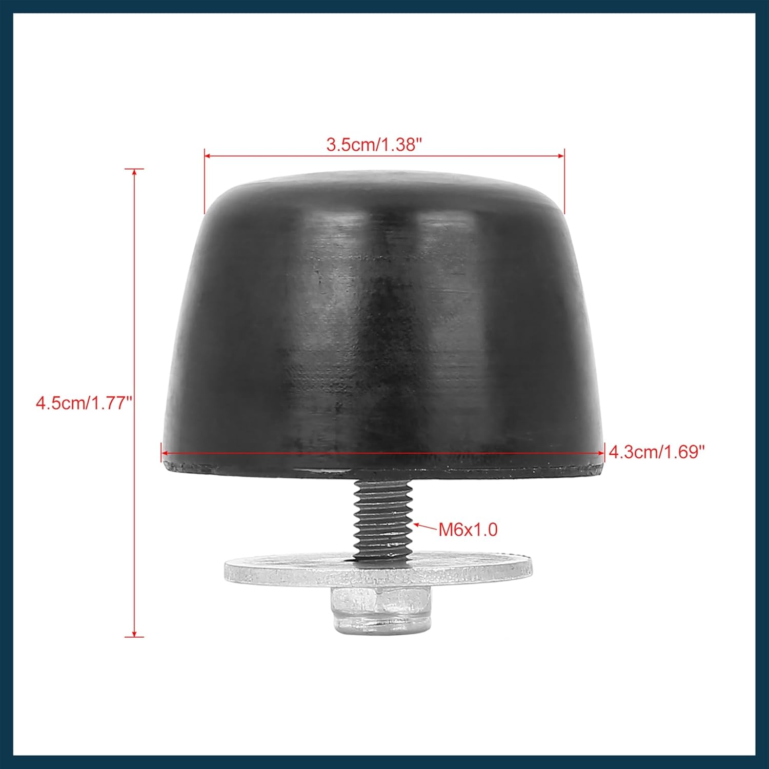 

2 Pcs Black Rubber Bumper Cushion Hood Bump Stop for Jeep Wrangler JK 2018 KJ71051BK Automotive Parts
