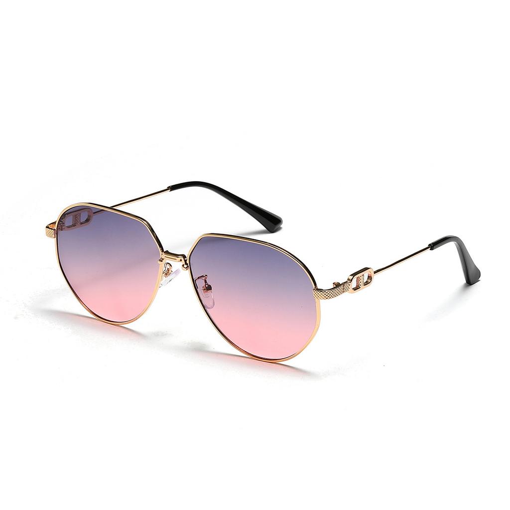 Large Frame Glasses Men'S Metal Sunglasses Women'S Plain Toad Glasses Sunglasses