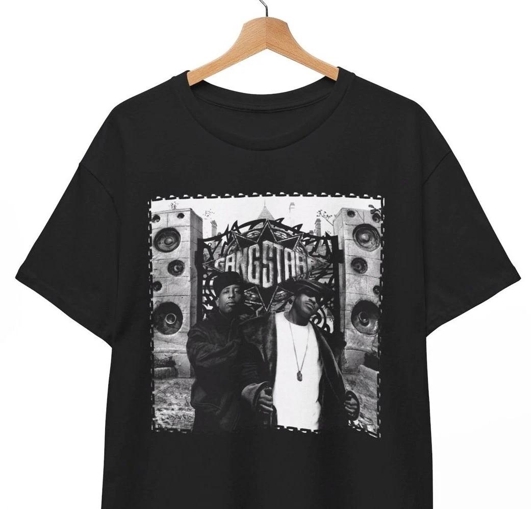 Gang Starr T Shirt - hip hop classic - DJ Premier GURU logo Unisex Cotton Tee M