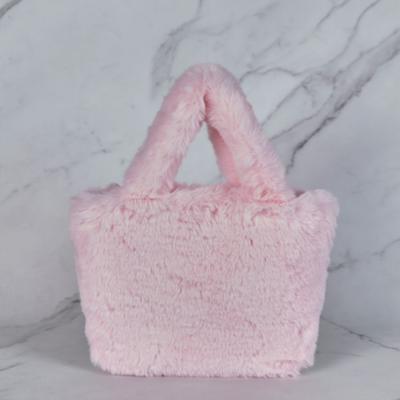 Fogni Fur Tote Cross Bag L Pink  Maiab0030 
