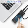 RSHTECH USB Hub with Power 7 Aluminum 5Gbps and Independent Switches 3.0 Supply, Ports, Construction, High-Speed Transfer, Self-Powered Bus-Powered