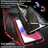 Suitable for Samsung Note20ultra Mobile Phone Case S25edge Magneto Double Sided Glass Metal Magnetic Suction Anti Fall Case