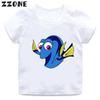 Finding Nemo Dory Cute Fish Print Funny Kids T-Shirts Cartoon Baby Girls Clothes Boys Summer Short Sleeve T shirt Children Tops