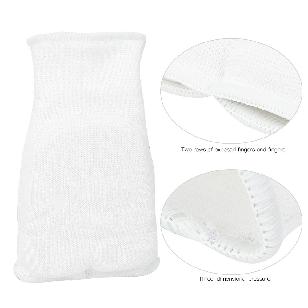 A Pair of Boxing Gloves Taekwondo Hand Protector for Sports Training Fitness KickboxingWhite 1 Pair