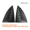 Rear Side Blinds Window for Tesla Model Y/Y Juniper Rear Triangle Window Spoiler Louver Shutter Cover Sports Car Accessories