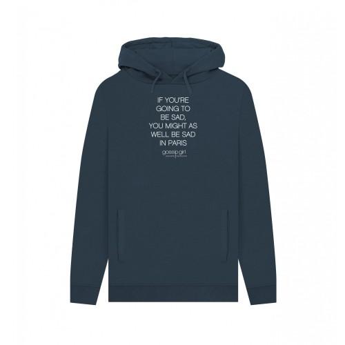 Gossip Girl Unisex Adult Sad In Paris Hoodie