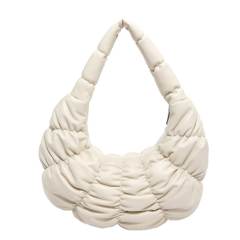 Korean High-end Sense Large-capacity Pleated Cloud Bag 2025 Autumn New Light and Versatile Casual Dumpling Armpit Bag