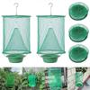 5PCS Fly Trap Insect, Ranch Hanging Fly Catcher Cage Net Folding Reusable Fly Trap for Outdoor Garden Farms Parks