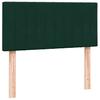 Box Spring Bed with Mattress Dark Green 80 x 220 cm Velvet
