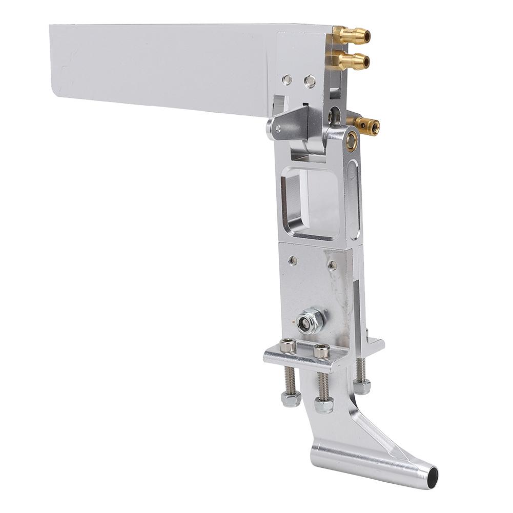 110mm Aluminum Water Absorbing Steering Rudder with 4mm Support Shaft Tail for Cat RC Jet BoatSilver