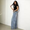 European, American Women's Clothing Korean Version of the New Loose Straight Jeans Women's Wide-leg Pants Floor-mopping Pants