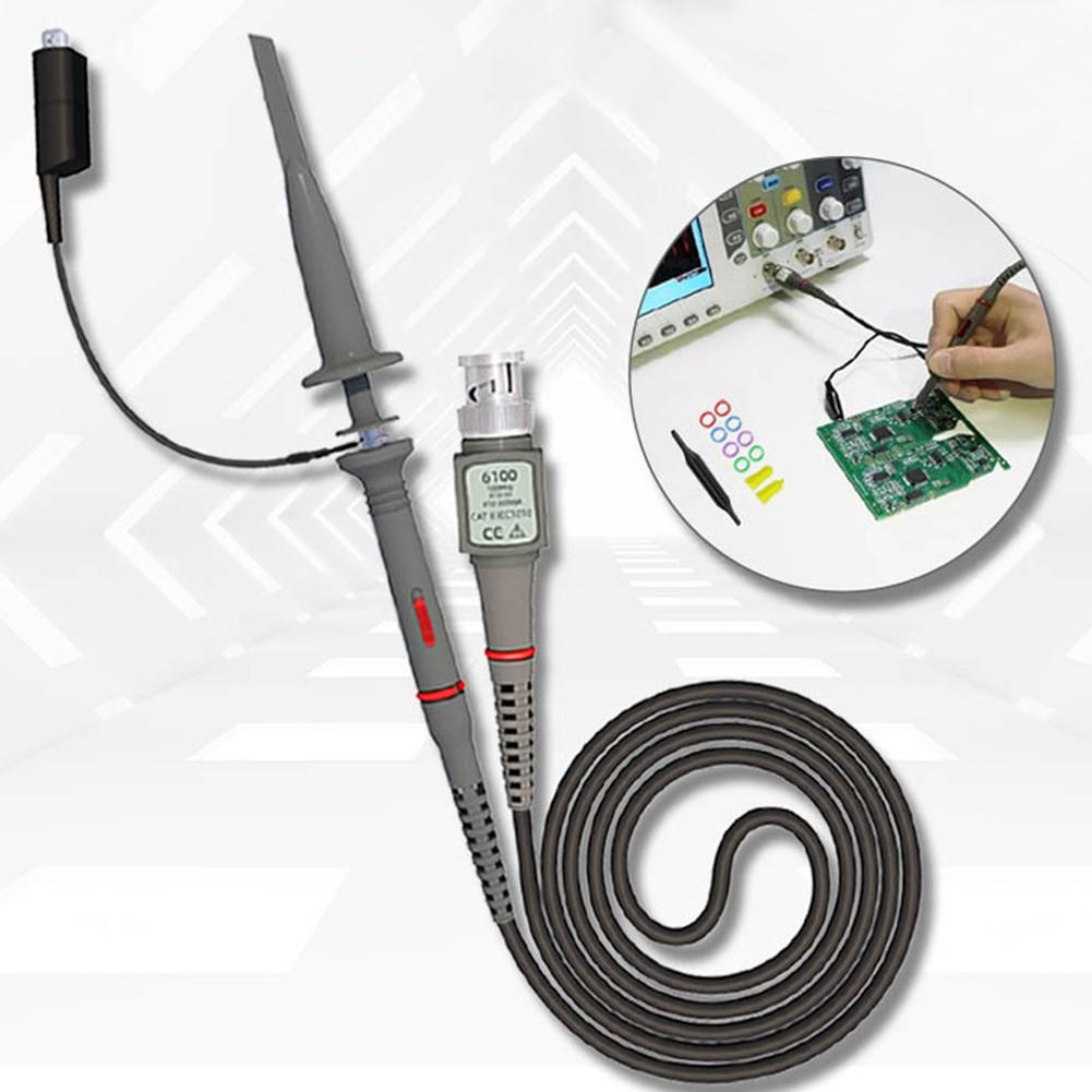 2 pieces of P6100 100MHZ oscilloscope For Alligator clip probe 10 to 1 test