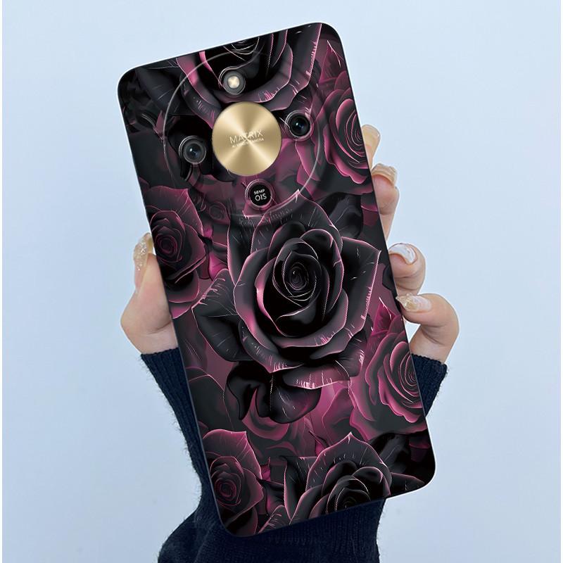 For Honor X9d 5G Case MTN-NX1 Fashion Simplicity Oil Painting Floral Silicone Soft Phone Casing New Design Shockproof Back Cover