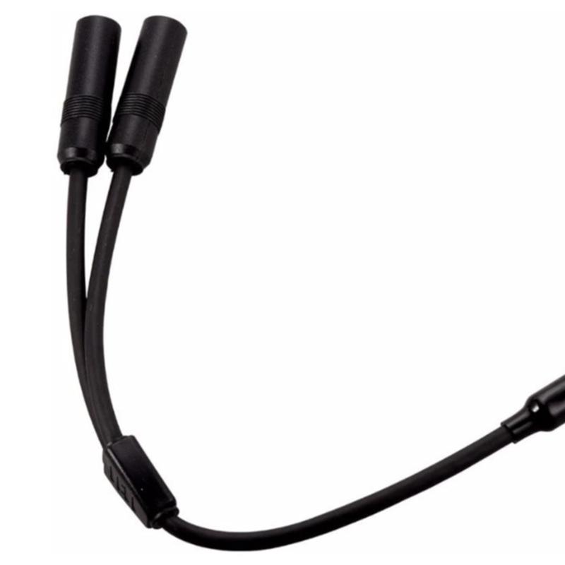 1 Male To 2 Female Car AM FM Radio Antenna Splitter Adapter Extension Cable 19in Y Adapter Connector for Car Truck SUV