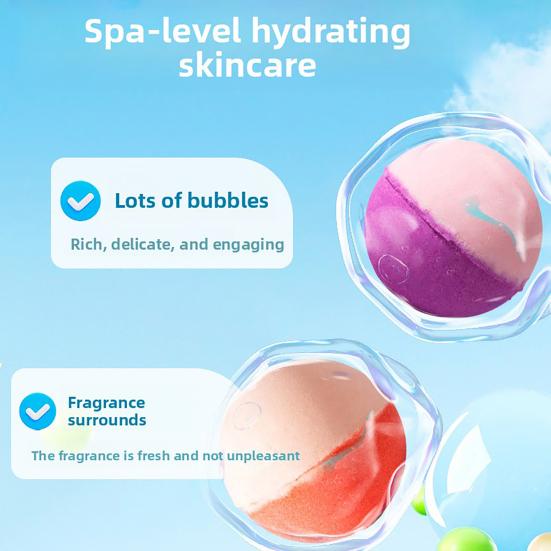 12Pcs Fizzy Bath Bombs with Surprise Toy Easy Rinse Non-Staining Gentle Sea Salt Bath Soak for Kids Fun Daily Bath Gift for Children