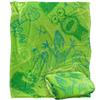 Jim Henson Signature Collection Green Monsters Silky Supersoft Blanket