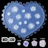 Nail Art Silicone Mold 3D Flowers Nails Making Molds Embossed Nail Stencils Sculpture Mould Decorations for Manicurists