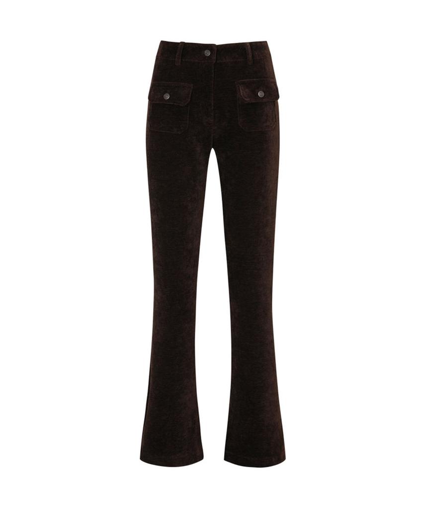 LOULOUSEOUL Linda Boots Cut Corduroy Pants (Brown)