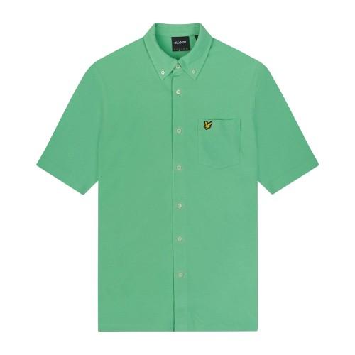Lyle & Scott Mens Pique Short-Sleeved Shirt