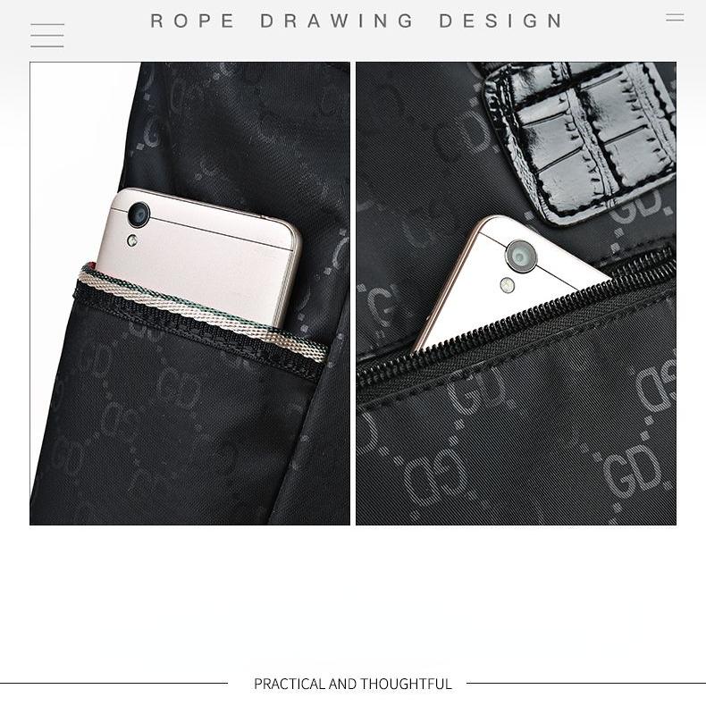 Dámská velkokapacitní voděodolná taška Oxford Cloth Nylon plátěná taška přes rameno Tote Bag Kabelka