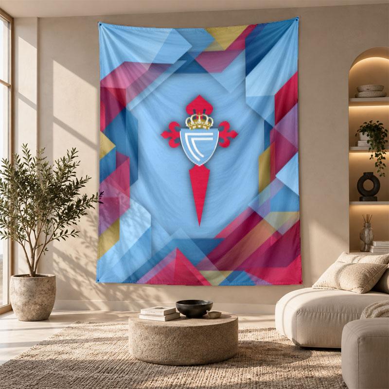 Decorative Tapestry,Celta Vigo FC Printed Wall Art, Lightweight Wall Hanging For Bedroom Background