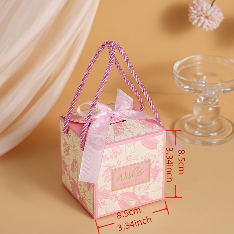 50 set Scatole di Imballaggio Articoli per Feste Scatole Regalo Eleganti Piccole Scatole Regalo per Caramelle Scatola Bomboniera Scatola di Carta con Nastro SML