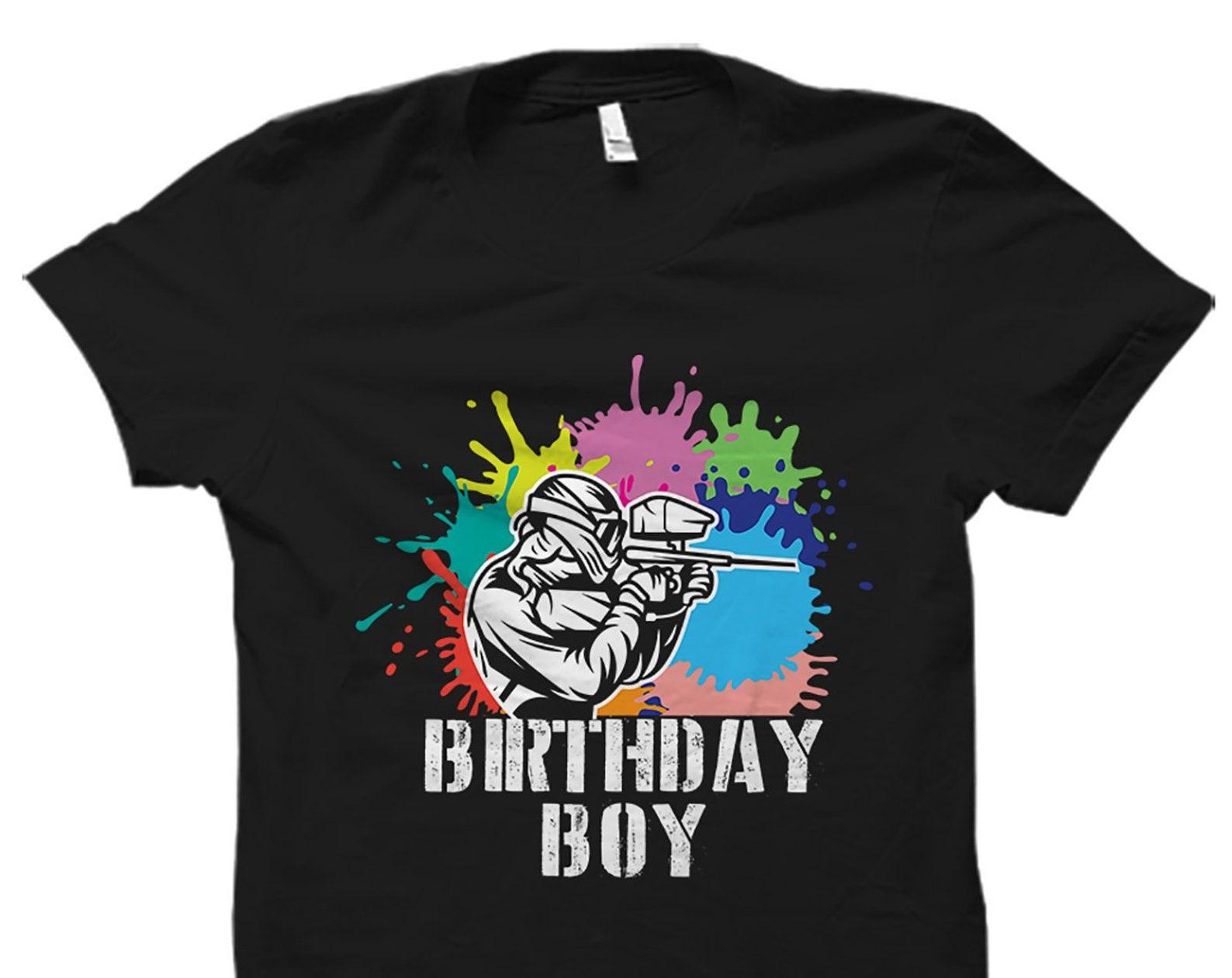 Paintball Shirt. Paintball Birthday Gift. Paintball Gift. Funny Birthday Shirt. Paintball for birthday. Birthday Boy Shirt #OS1605 3XL