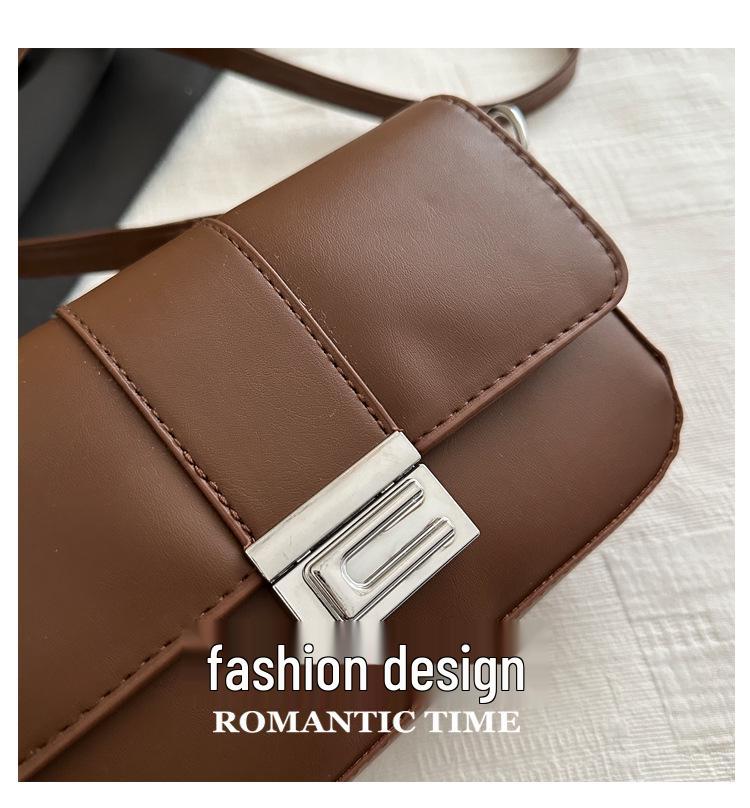 Herbst 2024 Retro Klassische Texturierte Kleine Quadratische Umhängetasche für Damen