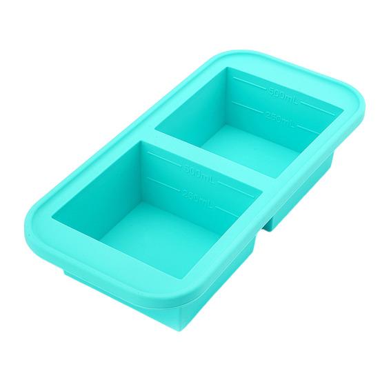 Силиконовый поднос для заморозки с крышкой, герметичный контейнер для заморозки супа, не содержащий бисфенол-А, экономящий место замораживающий лед