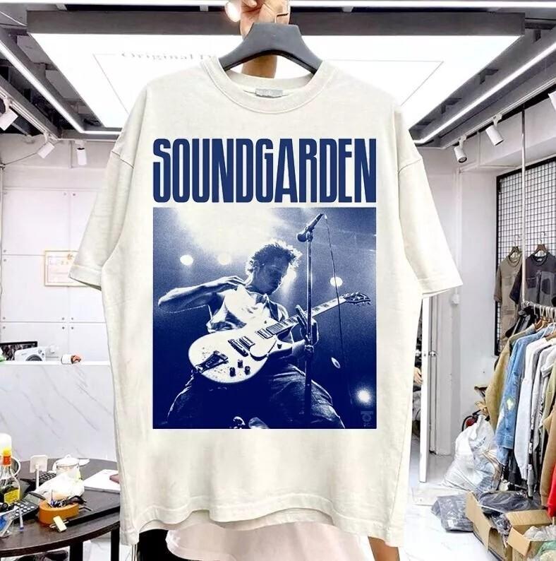 Soundgarden Kapela Tričko s krátkým rukávem Přírodní barva Unisex Tričko Muži Ženy S-5XL Unisex Tričko