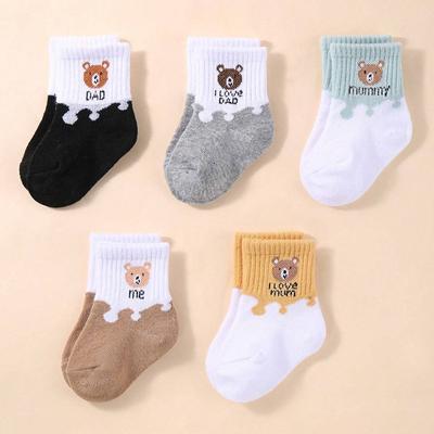 5 Paar Babysocken Kurzschaft Stretch Knöchelsocken Säuglingssocken für Neugeborene Kleinkinder Jungen Mädchen Babysocken