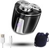 Straight Doctor Electric Shaver with 3 Rotating and Gentle On the for Wet and Dry Use Blades, Compact, Waterproof, Skin, (Black)