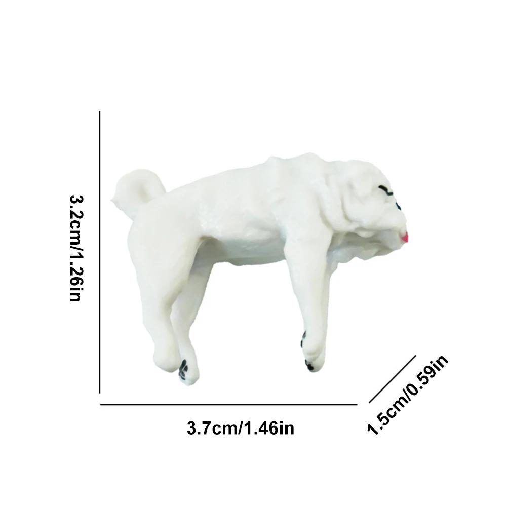 Durable Fall Resistant Fish Tank Landscape Decor Cartoon PVC Dog Miniature Aquarium Ornament Handmade
