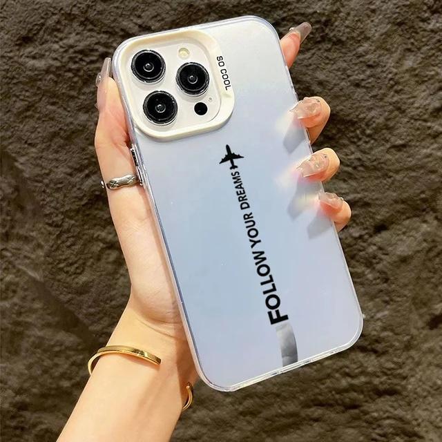 Travel-Inspired Airplane Route Design TPU Basic Case for iPhone Pro Max 14 13 12 11 XS X XR 7 8 Plus 15 Matte Hard Back Cover