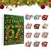Christmas 67 Ornaments Calendar 12-Day 2D Funny Acrylic Home Decor 67 Christmas Ornament For Fall Winter Garden Indoor Holiday